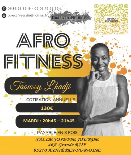 Affiche afro fitness oct 2023