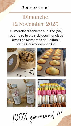 Affiche aux macarons de Baillon novembre 2023