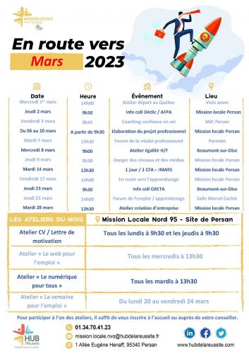 En route vers mars 2023