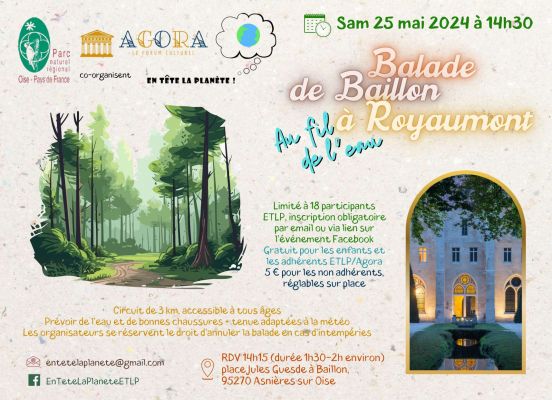 Balade de Baillon à Royaumont le 25 mai 2024