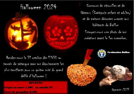 Planning Halloween Baillon 2024