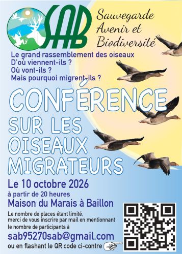 Conférence sur les oiseaux migrateurs SAB