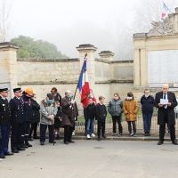 Commémoration 11 novembre cimetière d'Asnières monument aux morts