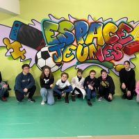 Atelier grafiti à l'Espace jeunes mars 2024
