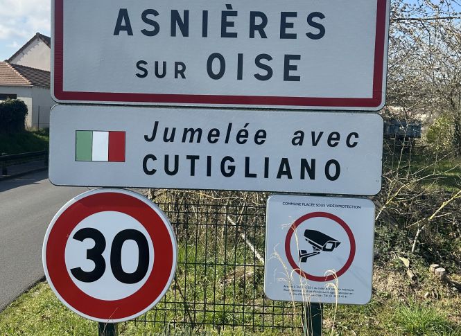 Panneau entrée de ville Asnières-sur-Oise